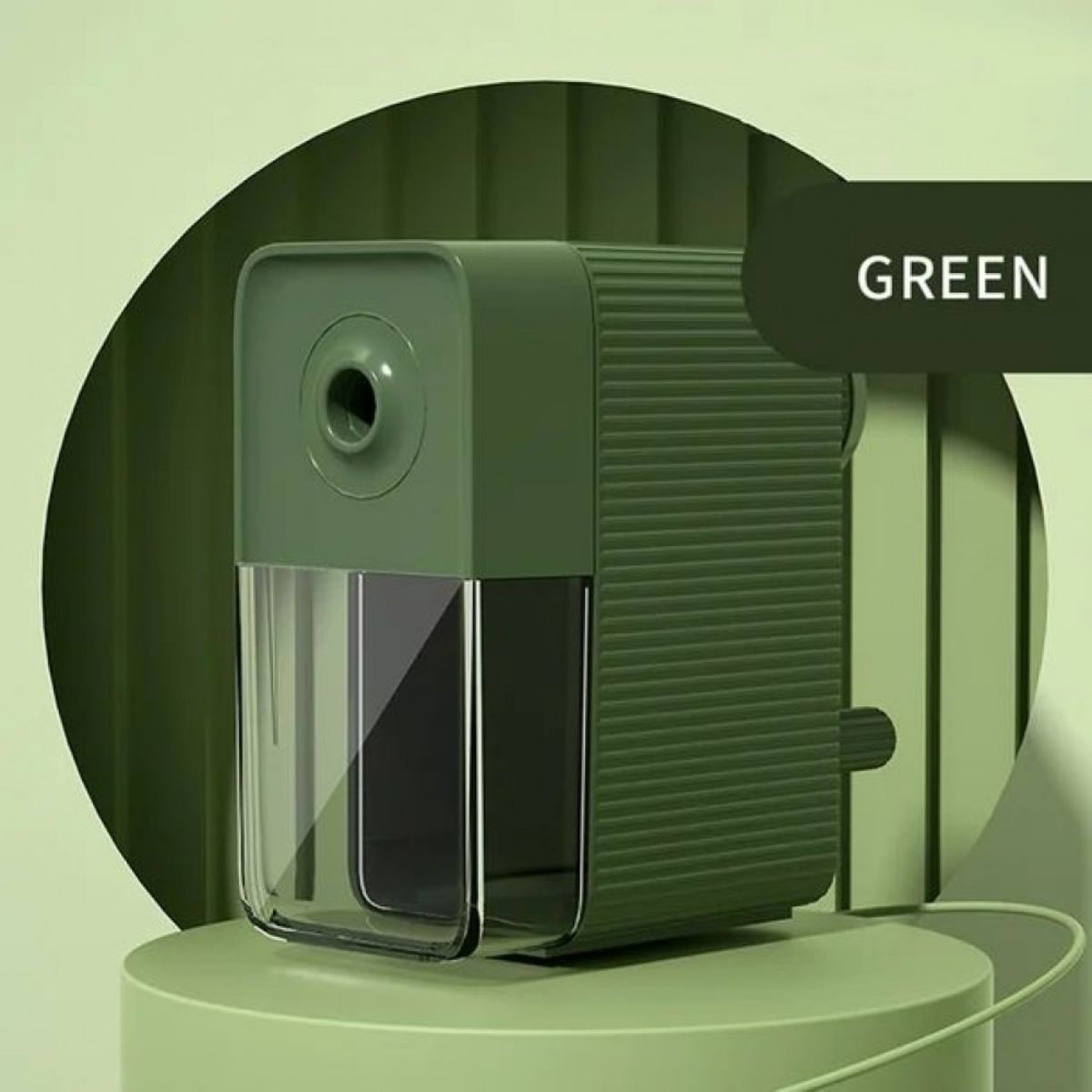 Apontador de Mesa Sinoart Manual Verde com 5 Níveis de Afiação