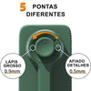 Apontador de Mesa Sinoart Manual Verde com 5 Níveis de Afiação