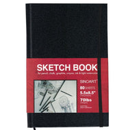 Bloco de Desenho Sketch Book Sinoart A5 140x216mm 100g/m² 80 Folhas