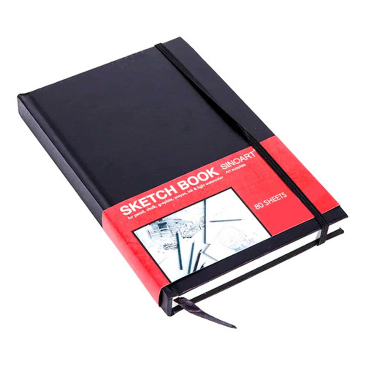 Bloco de Desenho Sketch Book Sinoart A5 140x216mm 100g/m² 80 Folhas