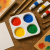 Godê de Plástico Sinoart Quadrado 4 Cavidades para Pintura
