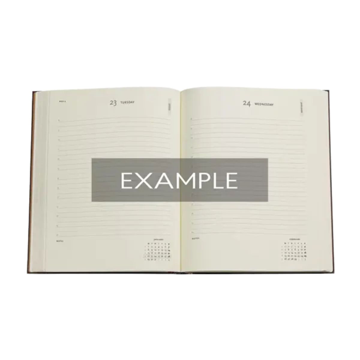 Agenda 2026 Paperblanks Mini 14x10cm Capa Dura Marrom First Folio 100g/m²