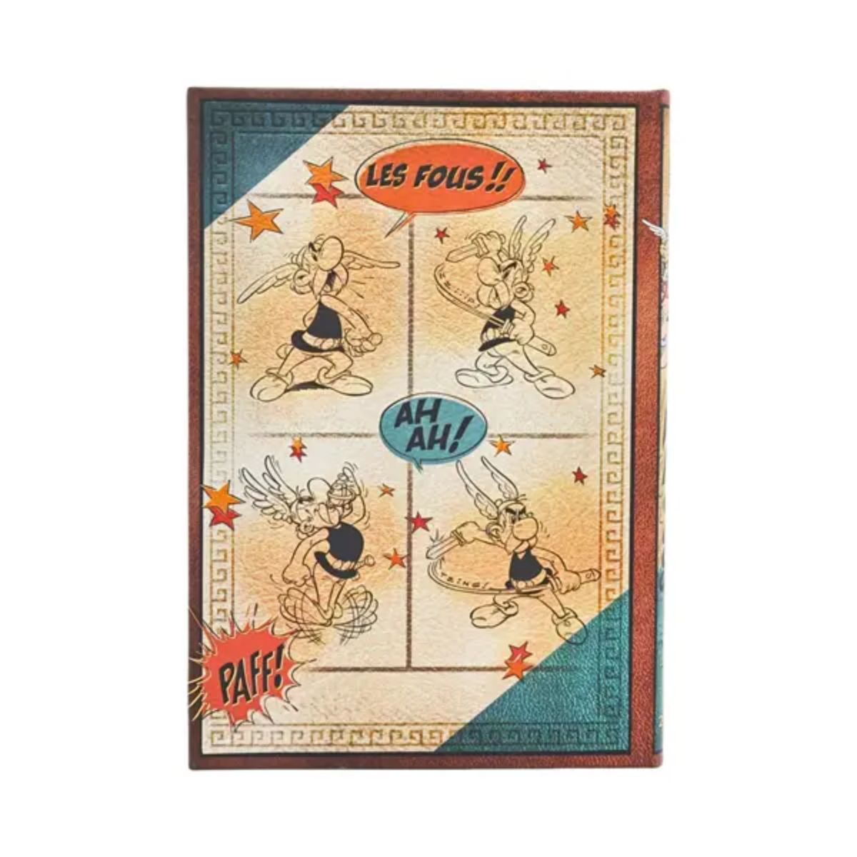 Agenda 2026 Paperblanks Midi Horizontal 17x12cm Capa Dura Laranja Asterix The Gaul 100g/m²