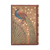 Agenda 2026 Paperblanks Mini 14x10cm Capa Dura Marrom Hafiz?s Peacocks 80g/m²