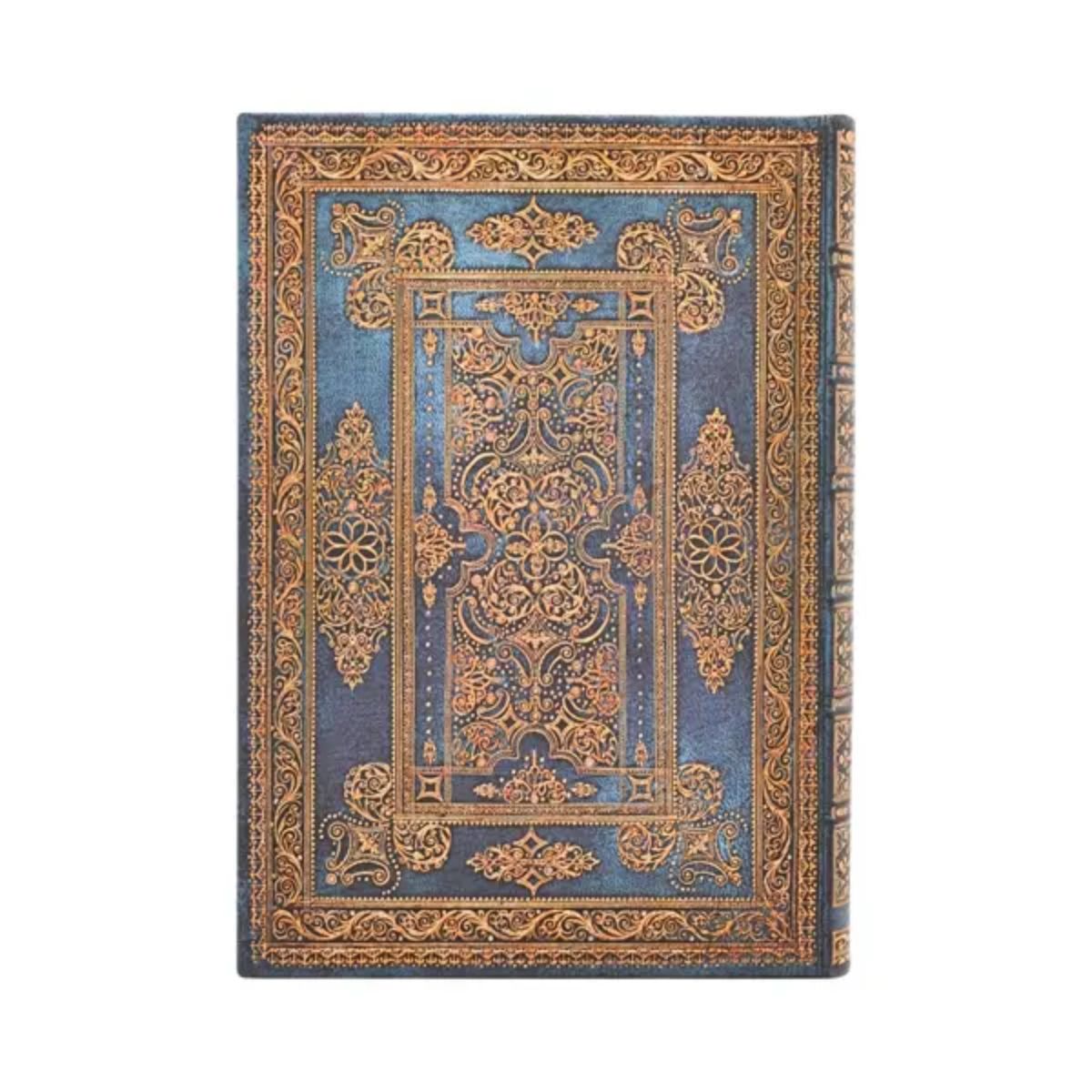Agenda 2026 Paperblanks Midi 18x13cm Capa Dura Azul Blue Luxe 80g/m²