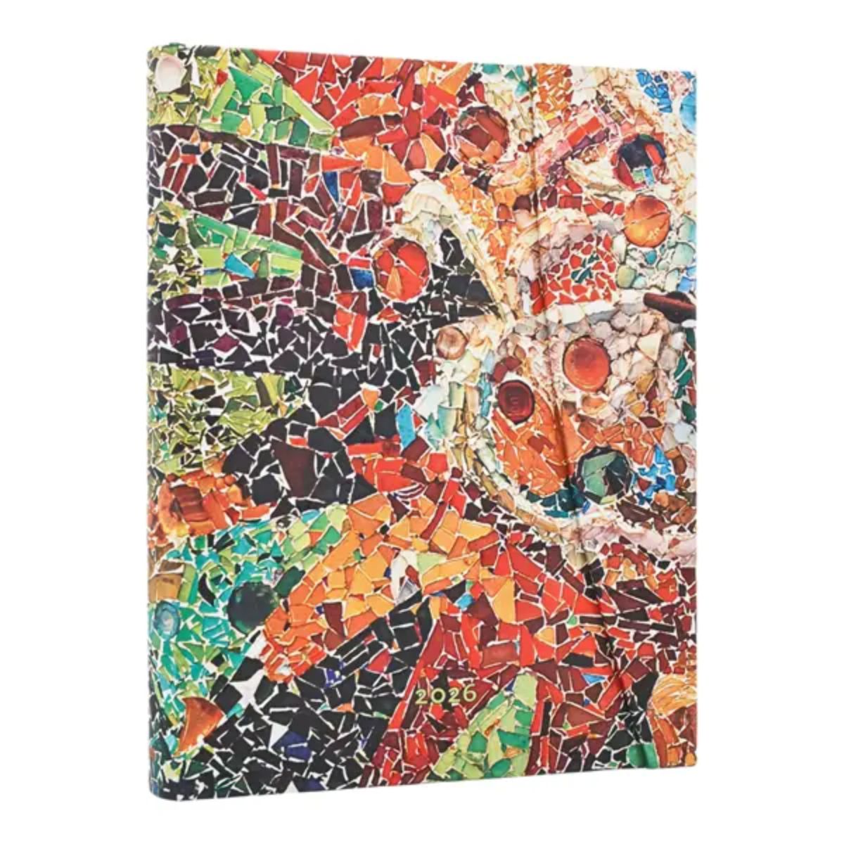 Agenda 2026 Paperblanks Ultra 23x18cm Capa Dura Laranja Gaudi?s Sun 80g/m²