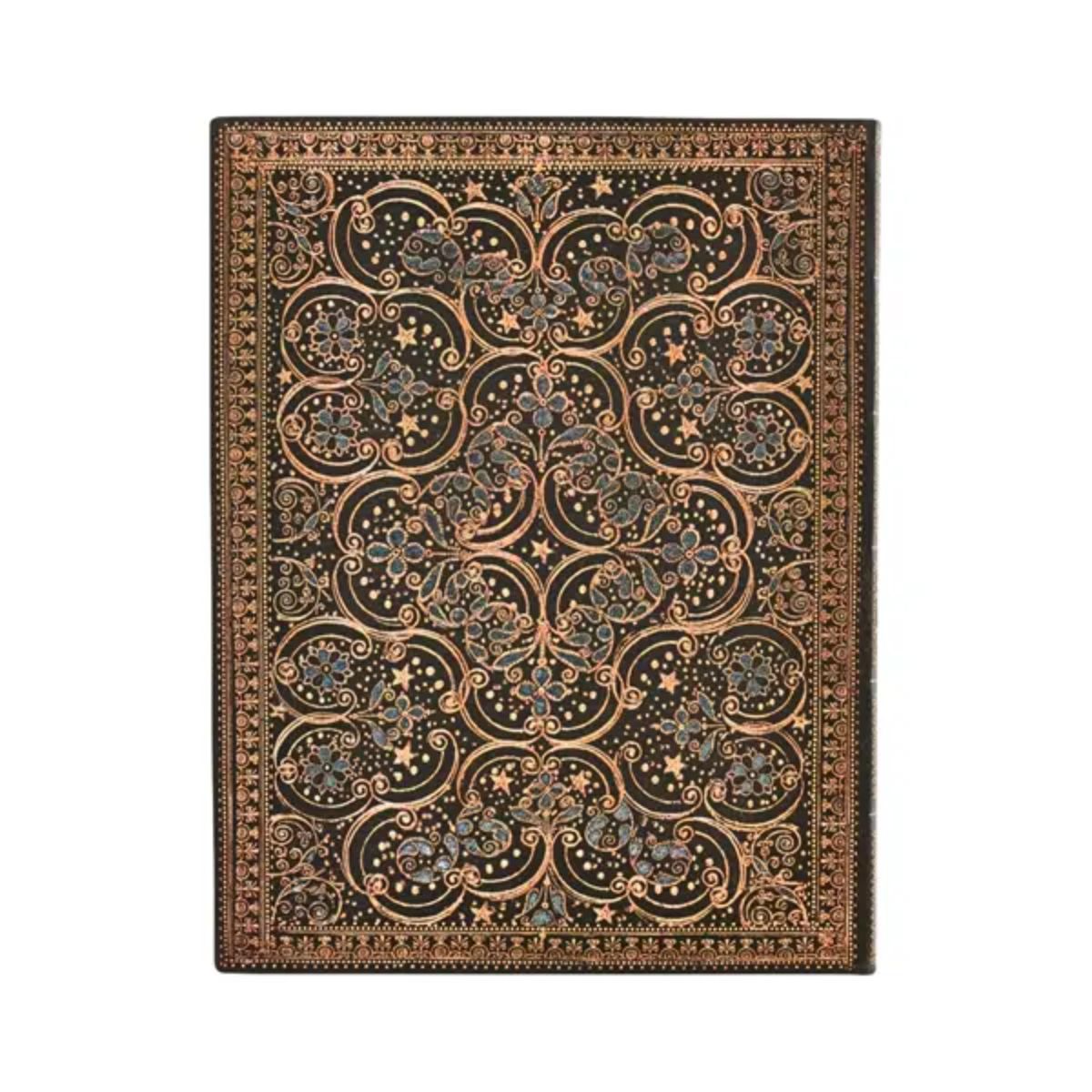 Agenda 2026 Paperblanks Ultra 23x18cm Capa Mole Preta Flexis Restoration 80g/m²