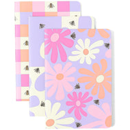 Kit de Caderneta Cicero Notas Mix 14x21cm Miolos Diferentes com 03 Unidade Melissa Colors
