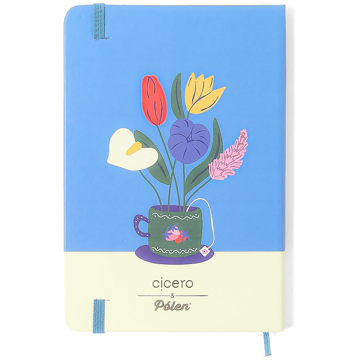 Caderneta Doce Florada Pautado 14x21cm Garrafa para Escrita e Organização - Cícero