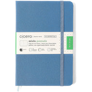 Caderneta Clássica Cicero Pontado 80g/m² 14x21cm 160 Páginas Azul Celeste Pastel
