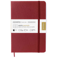 Caderneta Clássica Cicero Flex Pautado 80g/m² 14x21cm 160 Páginas Vermelho