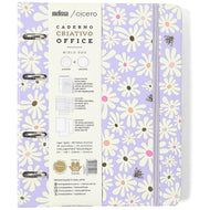 Caderno Criativo Cicero Argolado Office Duo Pautado & Pontado A5 148x210mm 80 Folhas Melissa