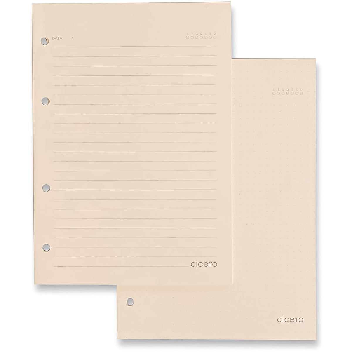 Caderno Criativo Cicero Argolado Office Duo Pautado & Pontado A5 148x210mm 80 Folhas Praia