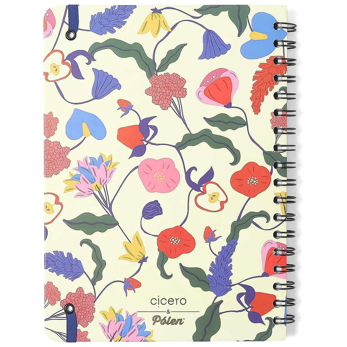 Caderno Colegial Cicero Espiral 173x240mm 80 Folhas Pautado Doce Florada