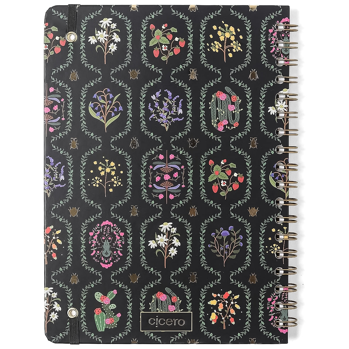 Caderno Colegial Cicero Espiral 173x240mm 80 Folhas Pautado  Jardim