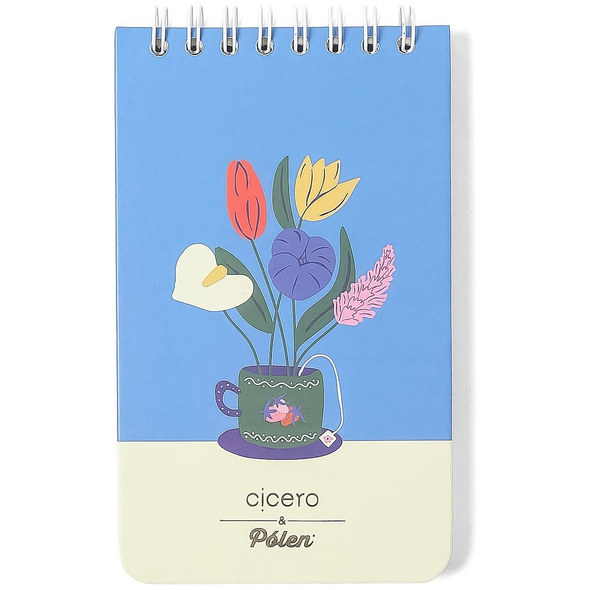 Bloco Wireo Cicero 12x20cm 80 Folhas Pautado Doce Florada
