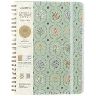 Caderno Universitario Cicero Espiral 20x28cm 80 Folhas Pautado Jardim