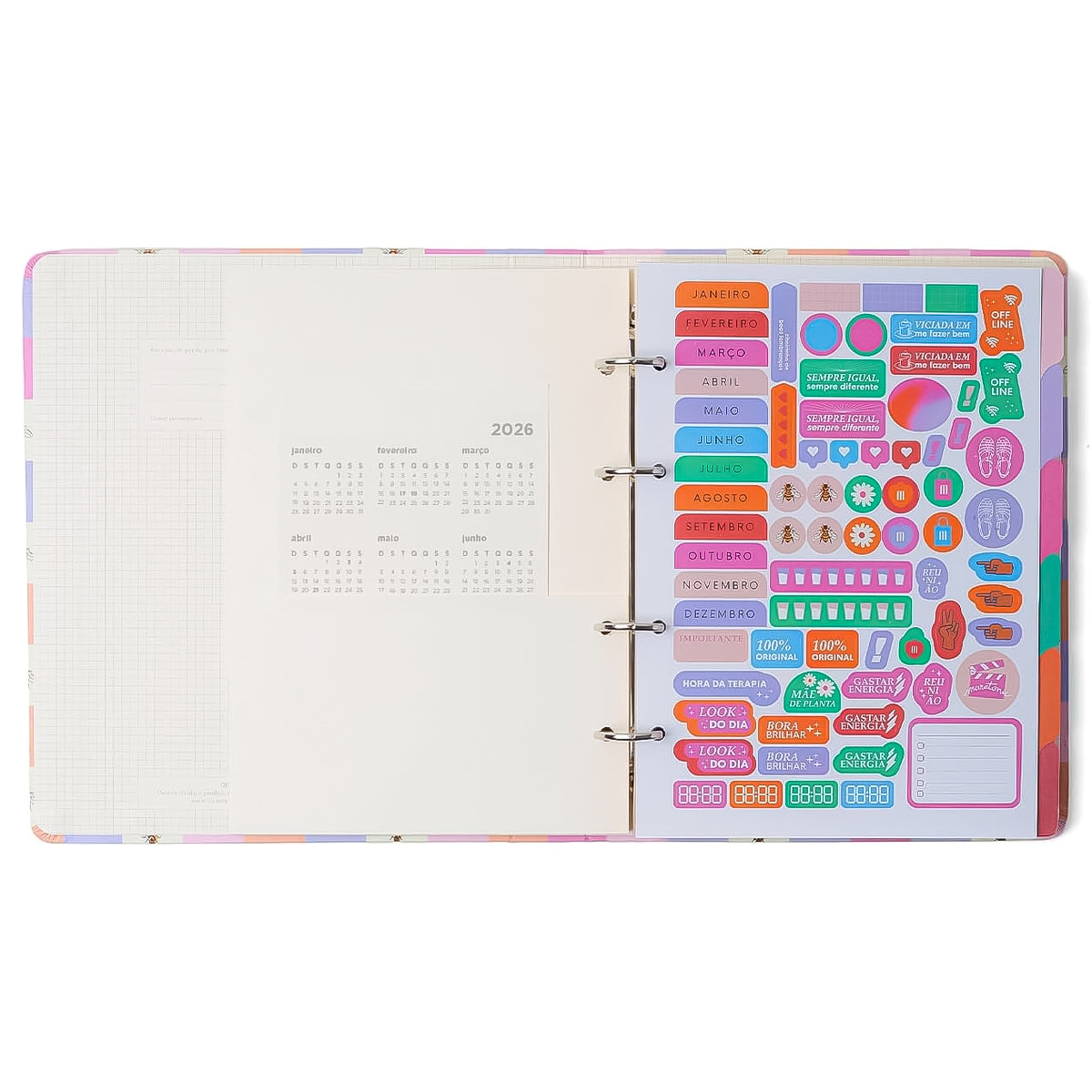 Caderno Criativo Cicero Argolado 170x240mm 100 Folhas Pautada Melissa 