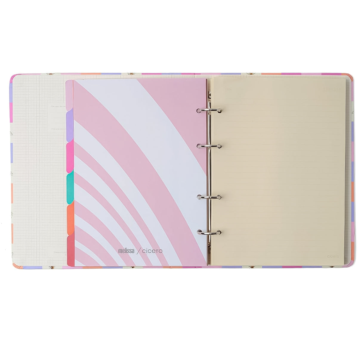 Caderno Criativo Cicero Argolado 170x240mm 100 Folhas Pautada Melissa 