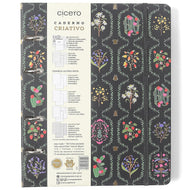 Caderno Criativo Cicero Argolado 170x240mm 100 Folhas Pautado Jardim