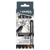 Estojo Caneta Lyra Manga Pen Graduate com 5 Unidades Preto e Sépia