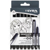 Estojo Caneta Lyra Manga Pen Graduate com 8 Unidades - Preto