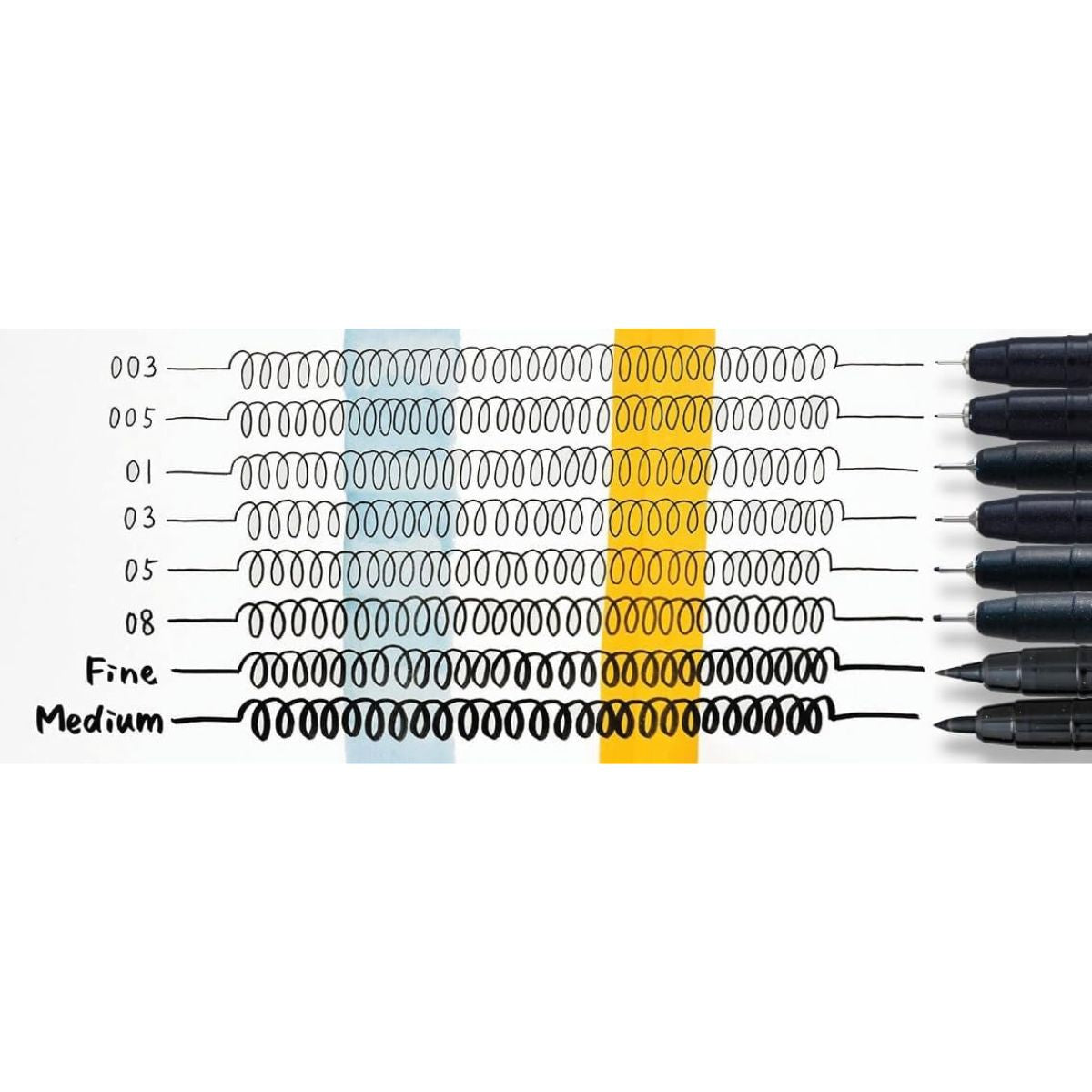 Estojo Caneta Lyra Manga Pen Graduate com 8 Unidades - Preto