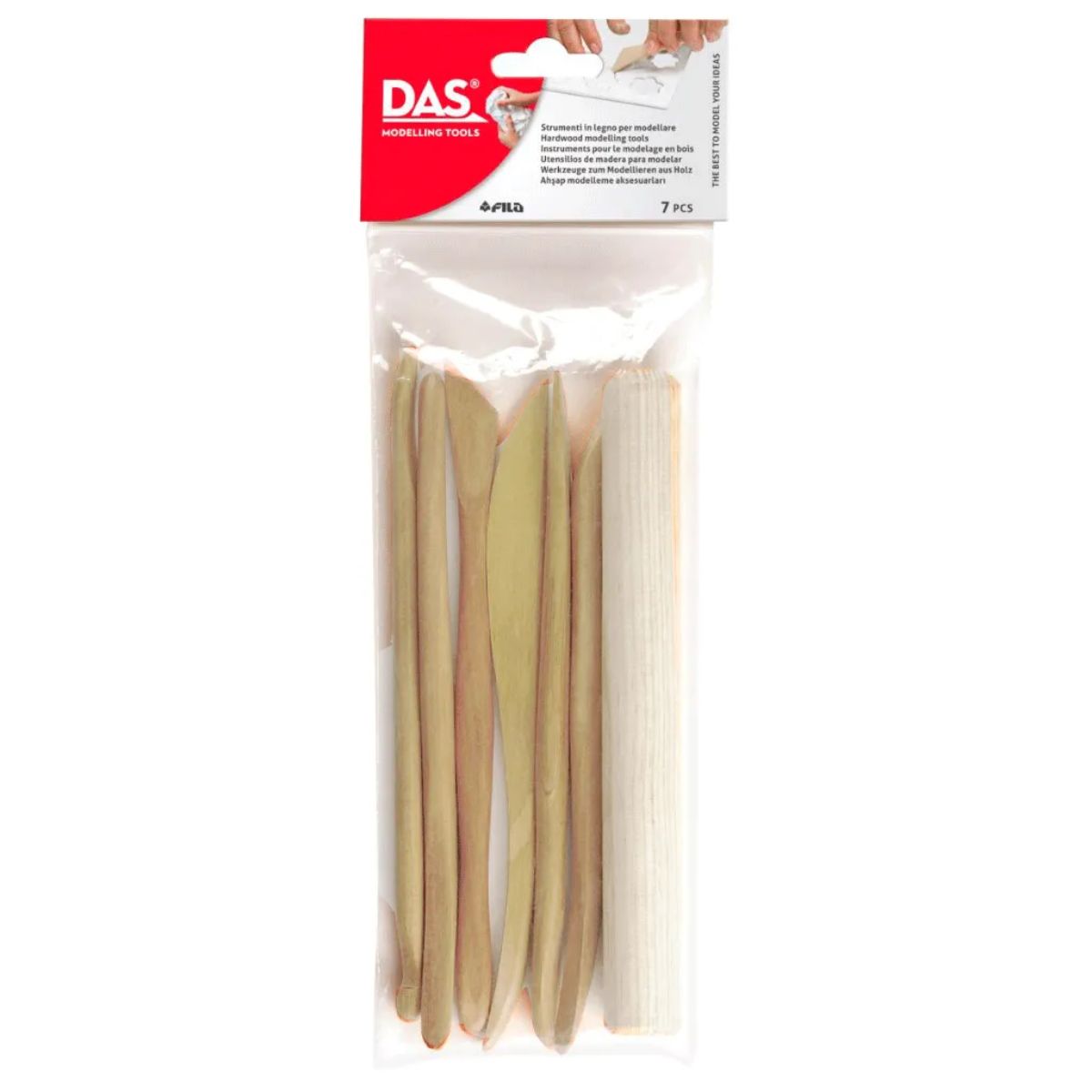 Estojo de Ferramentas para Modelagem de Madeira das Modelling Tools com 7 Peças