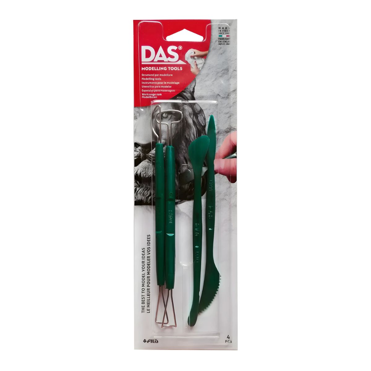 Estojo de Ferramentas para Modelagem das Modelling Tools com 4 Unidades - F068000