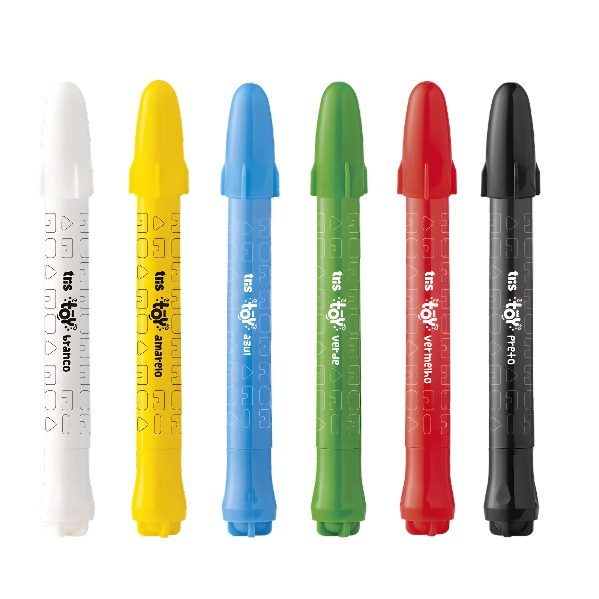 Kit Guache Bastão Toy com Folhas para Colorir e Pincel com 15 Peças - Tris