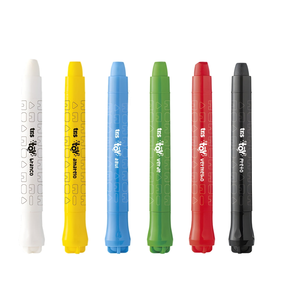 Kit Guache Bastão Toy com Folhas para Colorir e Pincel com 15 Peças - Tris