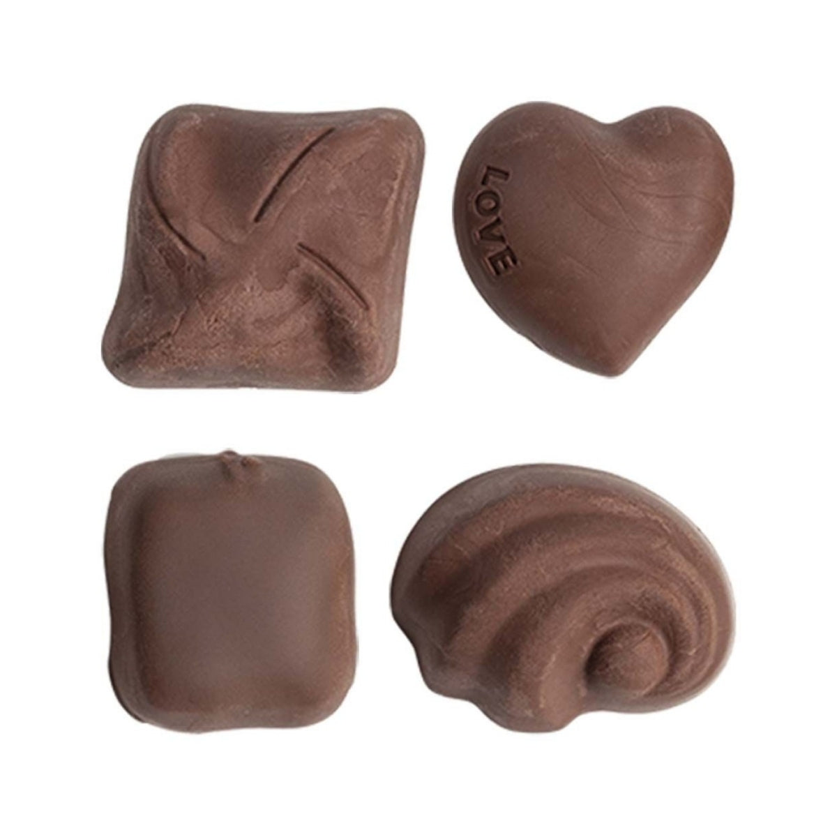 Estojo Borracha Holic Chocolate com 4 Unidades - Tris