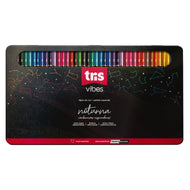 Estojo Lata Lápis de Cor Vibes Noturna com 72 Unidades - Tris