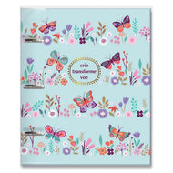 Caderno Argolado Pautado 90g/m² 16,5x23,2cm com 80 Folhas Borboletas no Jardim - Fina Ideia