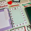 Caderno Argolado Pautado 90g/m² 16,5x23,2cm com 80 Folhas Cereja - Fina Ideia