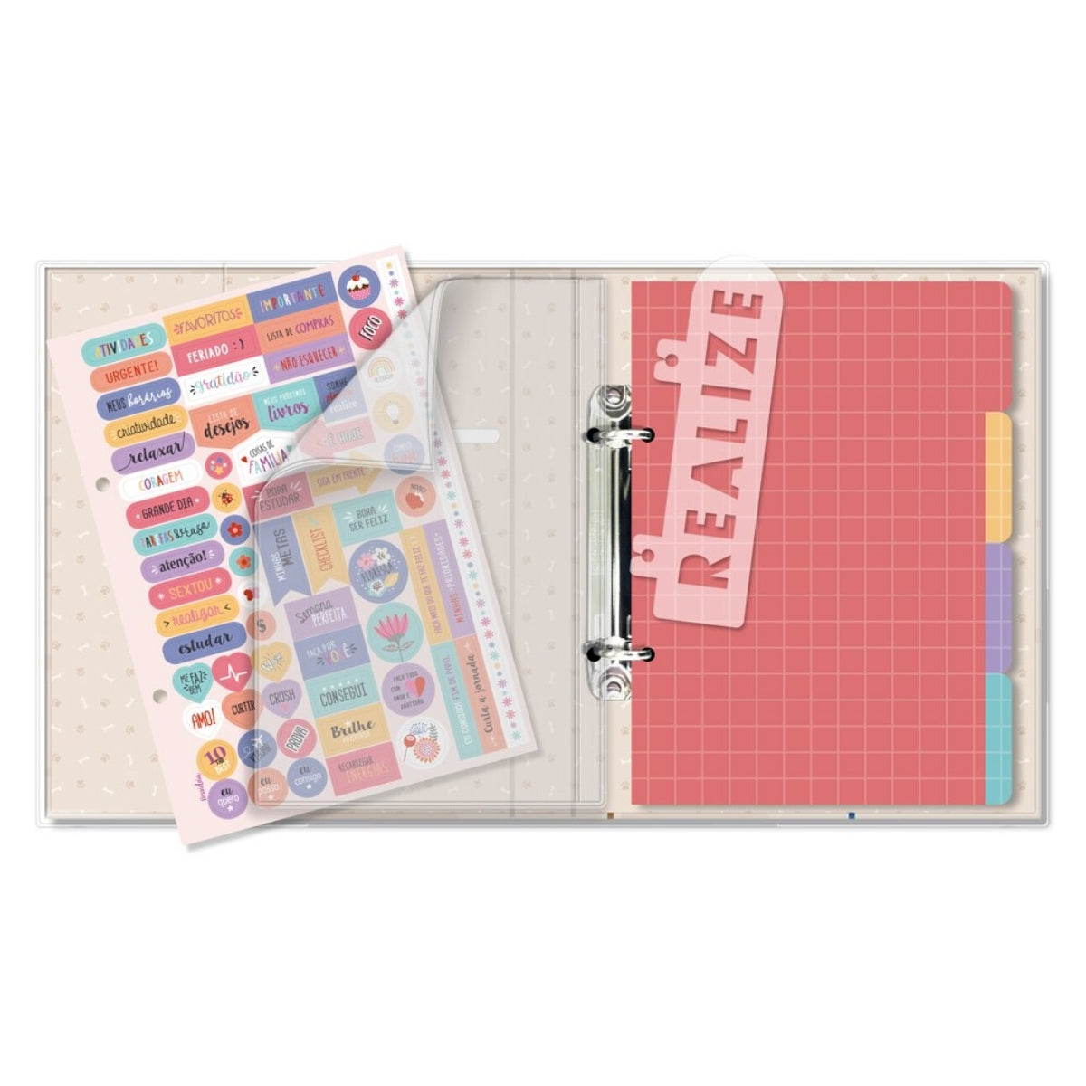 Caderno Argolado P Pautado 90g/m² 13,5x20,5cm com 80 Folhas Cachorro na Janela - Fina Ideia