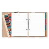 Caderno Argolado P Pautado 90g/m² 13,5x20,5cm com 80 Folhas Floral Kraft - Fina Ideia