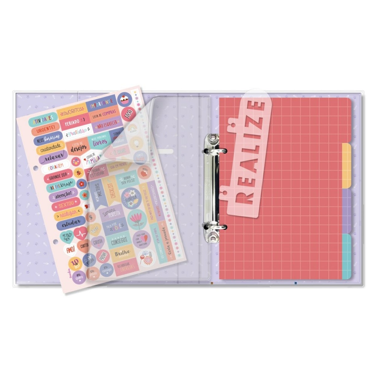 Caderno Argolado P Pautado 90g/m² 13,5x20,5cm com 80 Folhas Gato na Janela - Fina Ideia