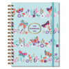 Caderno Colegial Folhas Removíveis 90g/m² 16,5x23,2cm com 80 Folhas Borboletas no Jardim - Fina Ideia