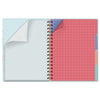 Caderno Colegial Folhas Removíveis 90g/m² 16,5x23,2cm com 80 Folhas Borboletas no Jardim - Fina Ideia
