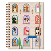 Caderno Colegial Folhas Removíveis 90g/m² 16,5x23,2cm com 80 Folhas Cachorro na Janela - Fina Ideia