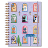 Caderno Colegial Folhas Removíveis 90g/m² 16,5x23,2cm com 80 Folhas Gato na Janela - Fina Ideia