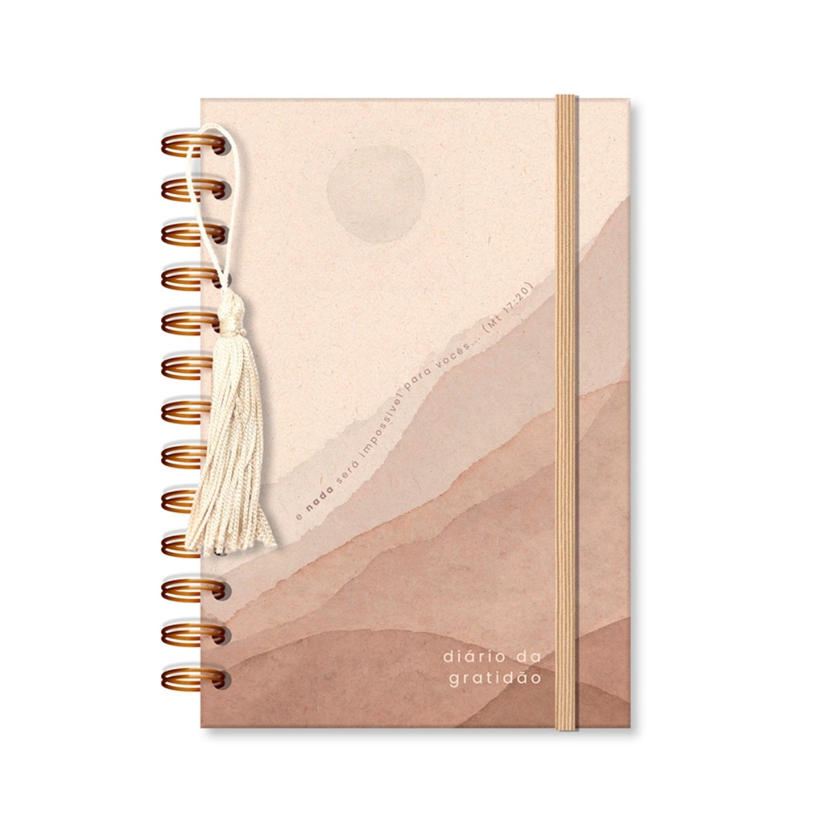 Diário Gratidão 90g/m² 11,8x17,5cm com 80 Folhas Seja + - Fina Ideia
