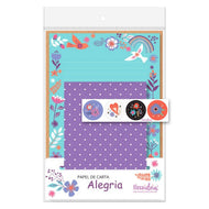 Kit Papel Carta com 4 Unidades Alegria - Fina Ideia