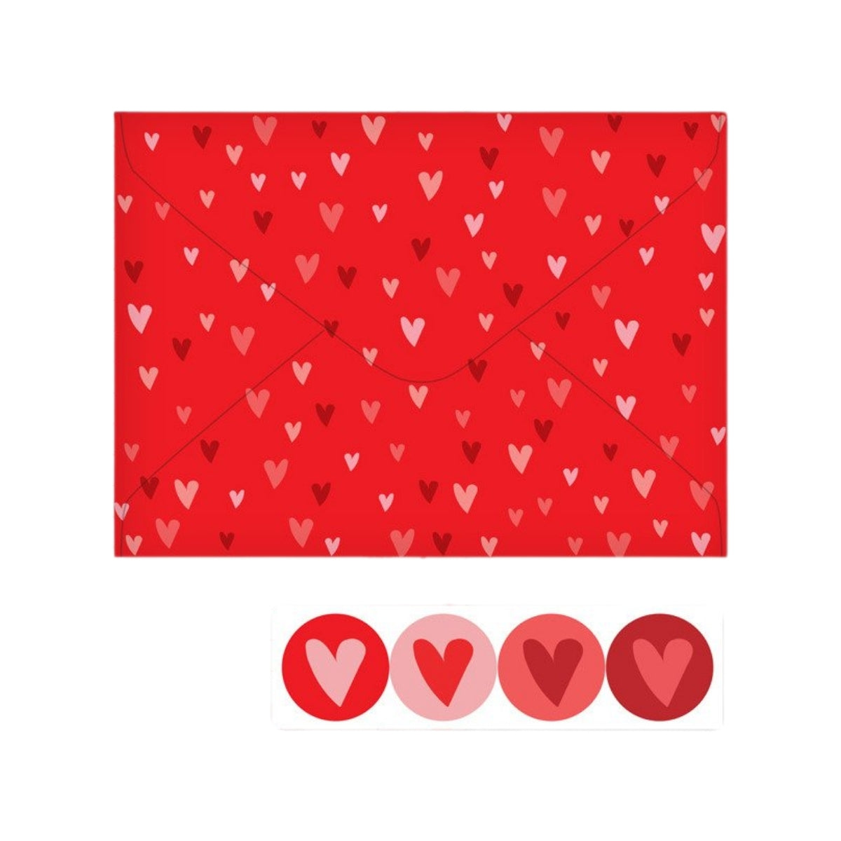 Kit Papel Carta com 4 Unidades Corações - Fina Ideia