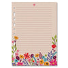 Refil Decorado 90g/m² 16,2x23cm com 30 Folhas Floral Kraft - Fina Ideia