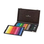 Estojo de Madeira Faber Castell Lapis de Cor Polychromos com 48 Pecas