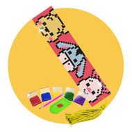 Kit de Pintura com Diamante Marcador de Pagina 4,2x18,9cm - Turma Pooh