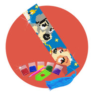Kit de Pintura com Diamante Marcador de Pagina 4,2x18,9cm - Dama e Vagabundo