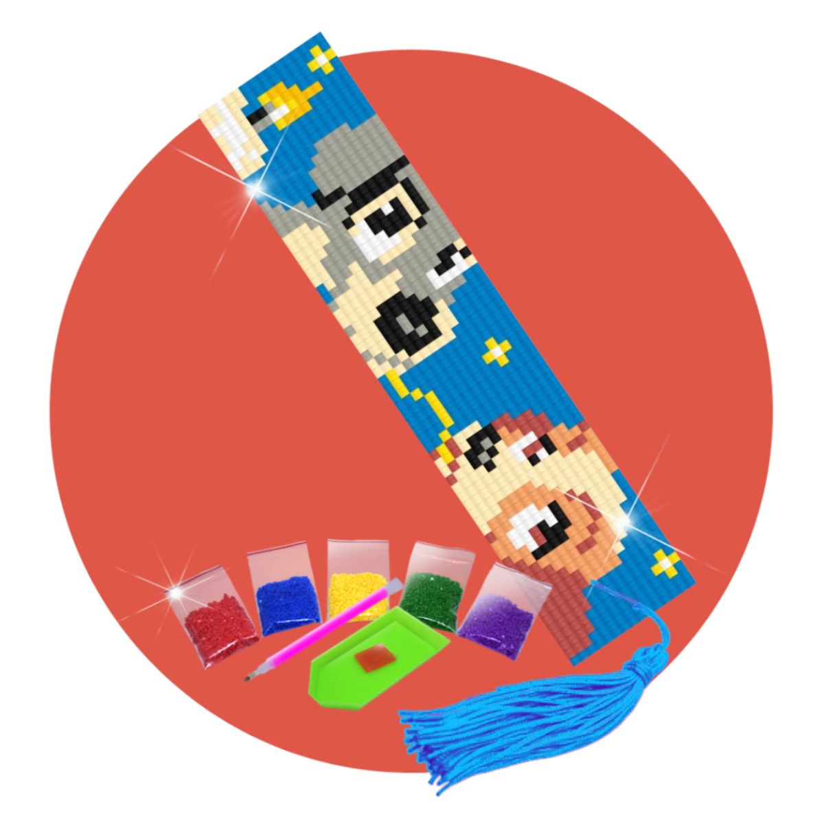 223167-kit-de-pintura-com-diamante-marcador-de-pagina-4,2x18,9cm-dama-e-vagabundo-536167